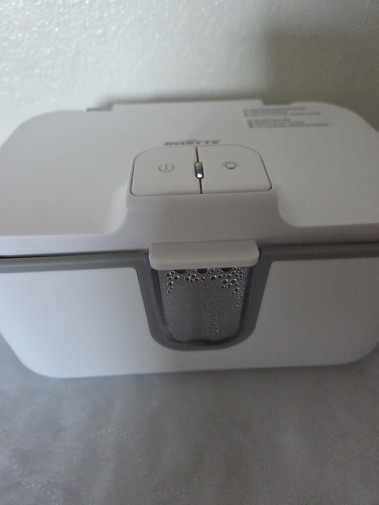 Baby Wipes Warmer, Diaper Wipe Warmer with Night Light, White customer photo 1