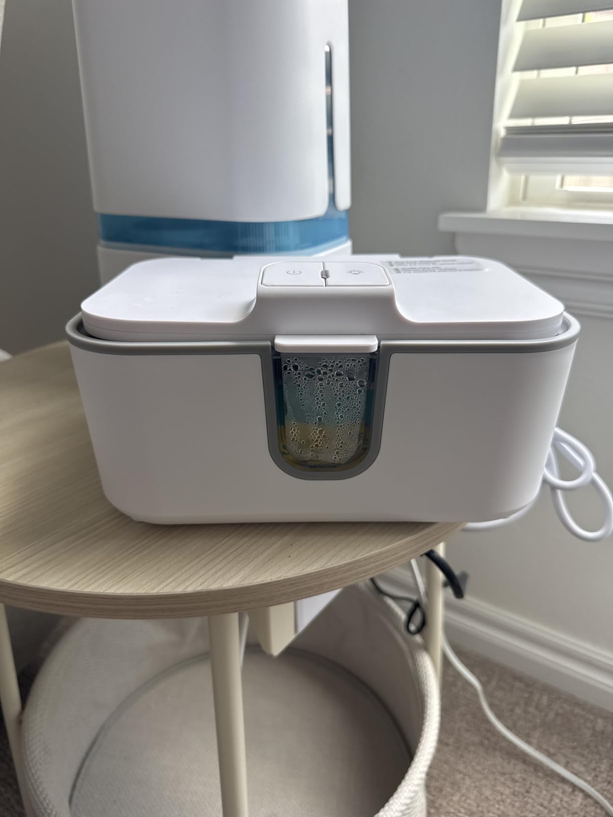 Baby Wipes Warmer, Diaper Wipe Warmer with Night Light, White customer photo 2