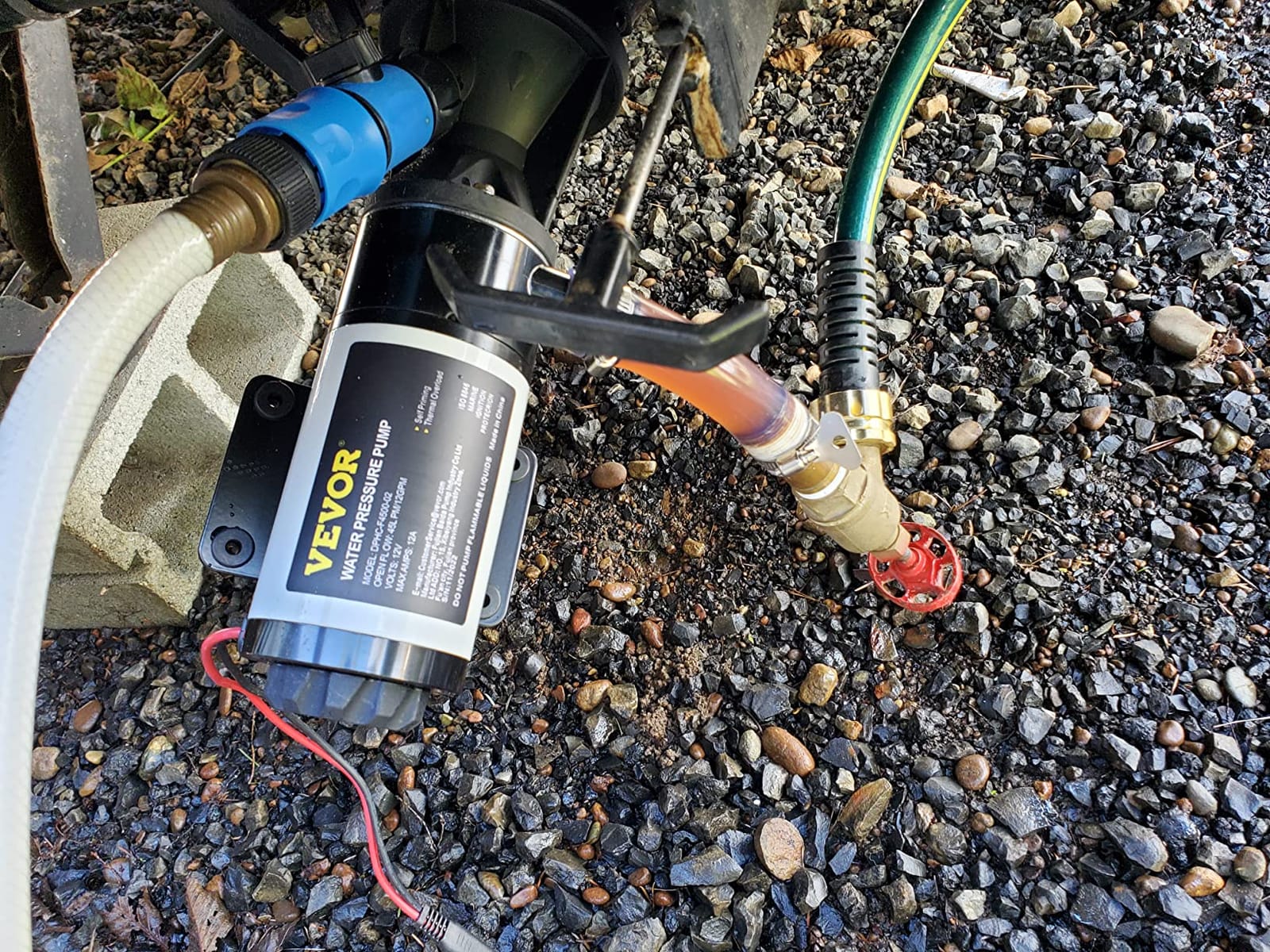 VEVOR 900W Macerator Pump, 48 GPM Flow, 40 ft/12 m Head, Macerator Sewerage Toilet Pump with 4 Water Inlets, Waste Water Disposal Upflush Machine for Toilet, Basement, Shower, Sink, Laundry, Bathtub customer photo 2