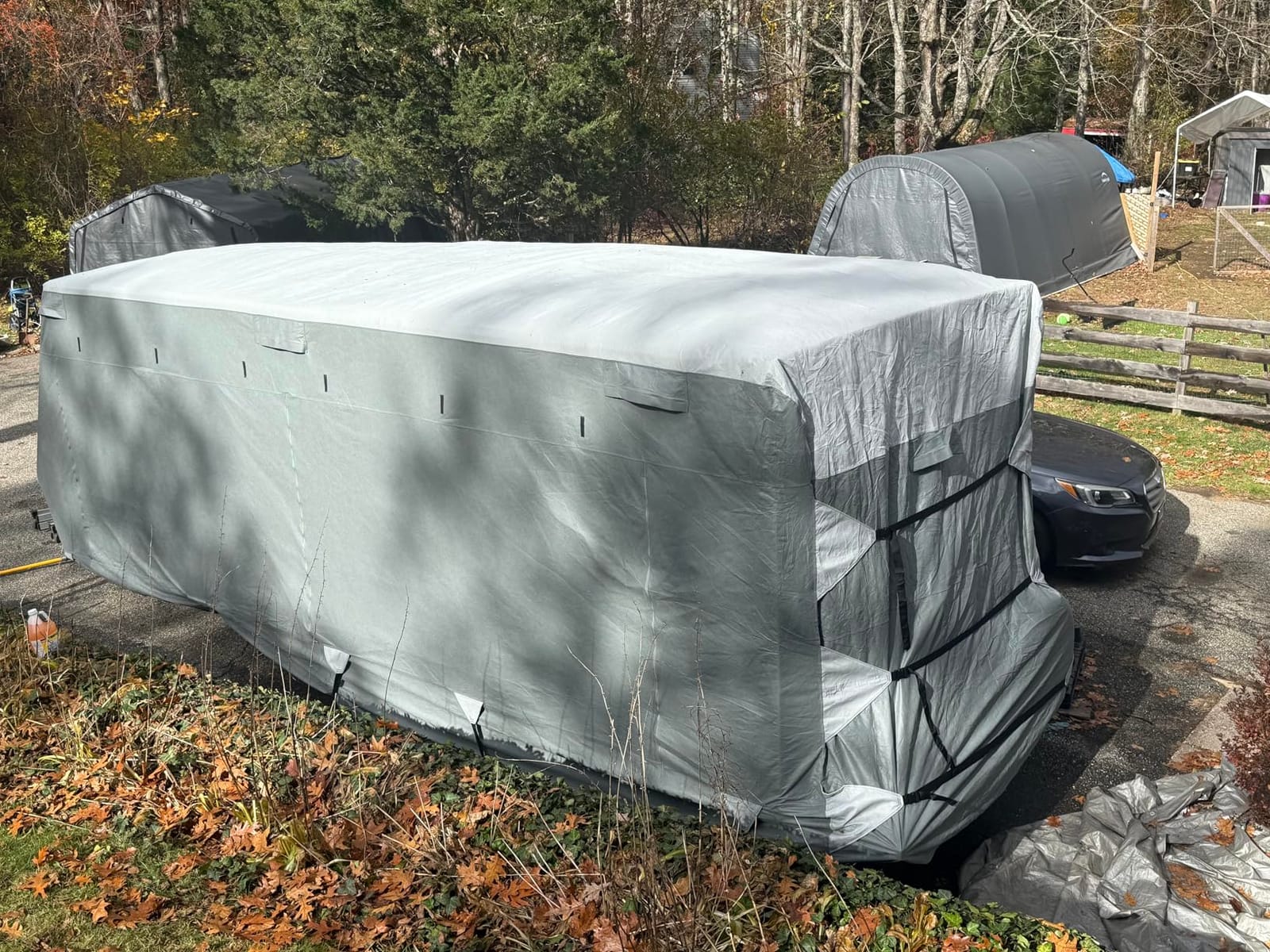KING BIRD Enhanced RV Cover, Fits 24-27ft Travel Trailers Camper customer photo 1
