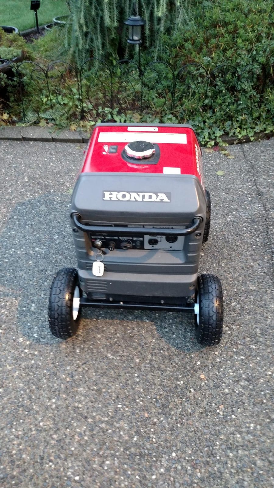 All Terrain Wheel Kit - fits Honda EU3000is Generator, Solid Never Flat Tires (White Wheels) customer photo 1