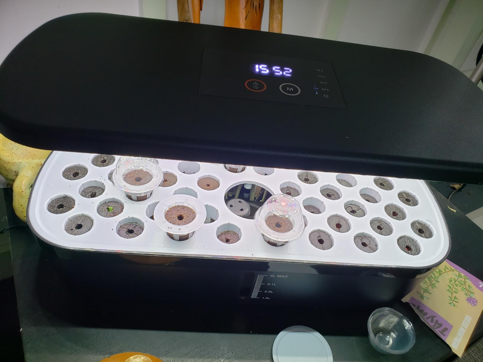 52 Pods Smart Hydroponics Growing System Indoor Herb Garden with Auto Timer customer photo 1