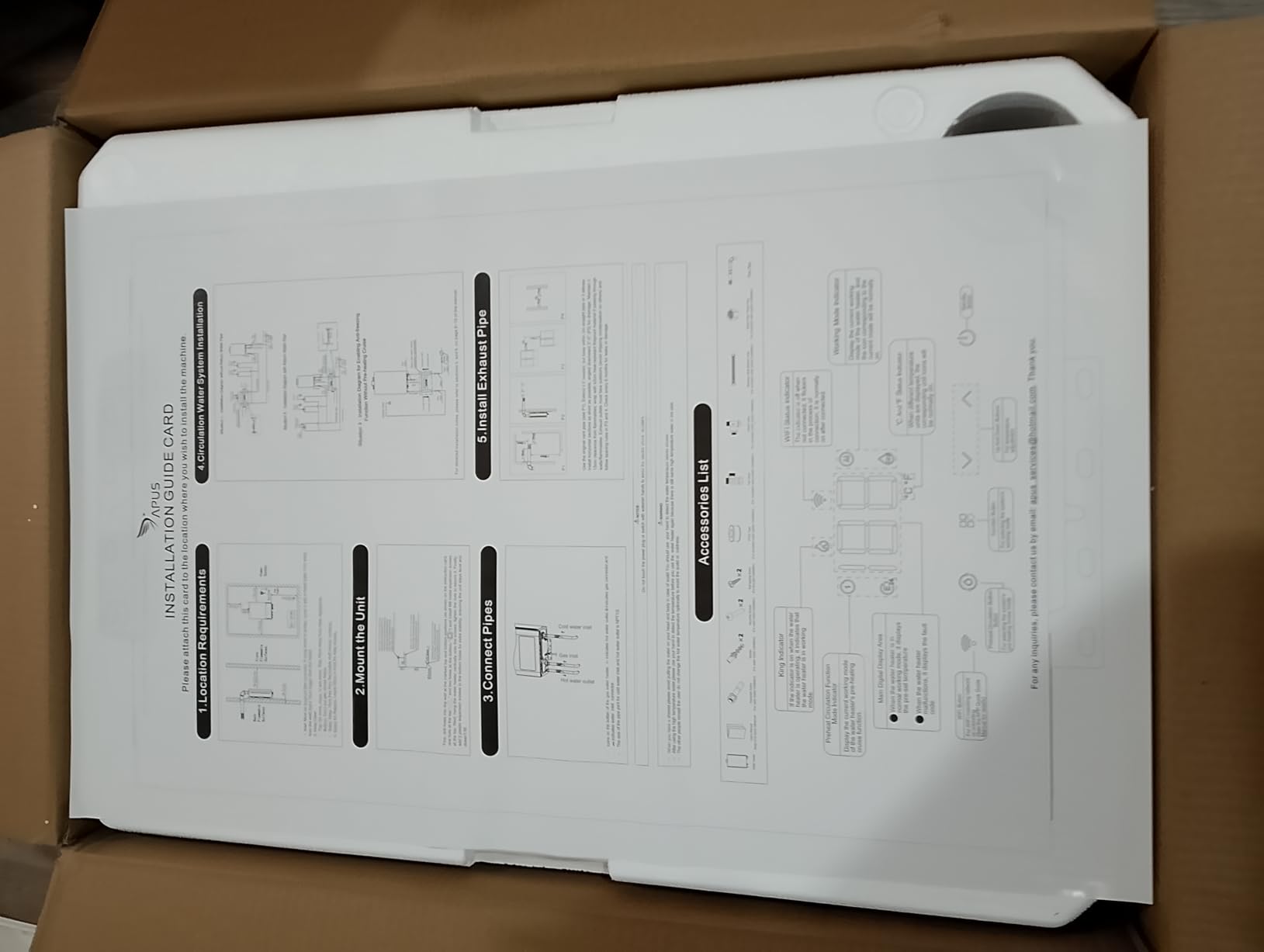 APUS Propane Tankless Water Heater, 140,000 BTU, Up to 6.8 GPM, Indoor customer photo 1