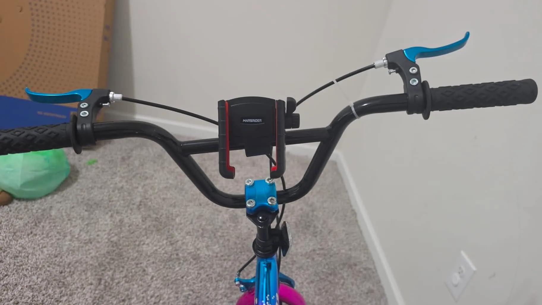 3rd Gen Shockproof Bike Phone Holder, Anti Vibration Motorcycle Phone Mount with Secure Lock, Universal Handlebar Mount for E-Bike, Electric Scooter, Bicycle, ATV, Fits 4.7-7 Inch Phones customer photo 2
