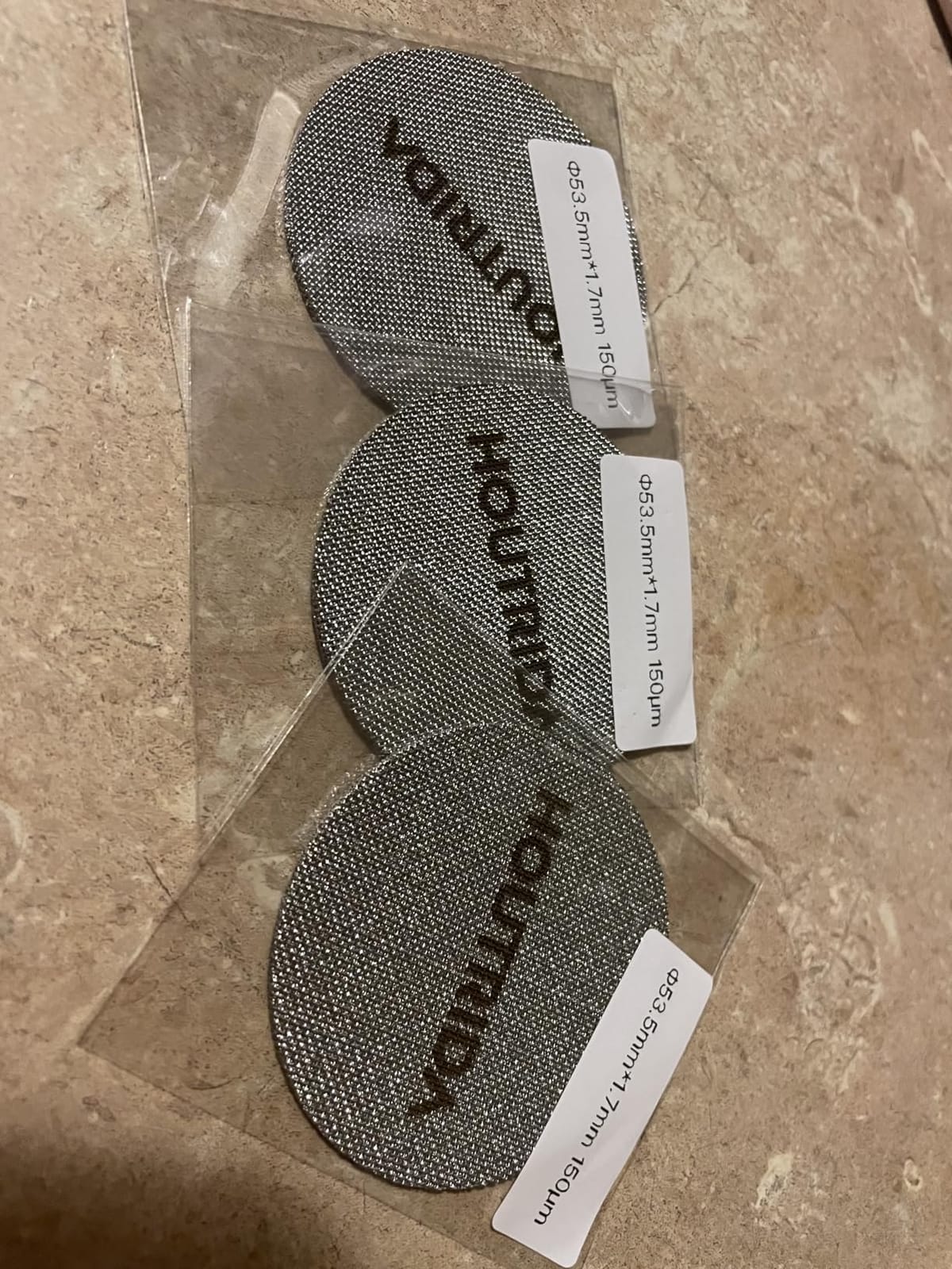 3Pack 53.3mm Puck Screen, Reusable 150μm Metal Espresso Puck customer photo 1