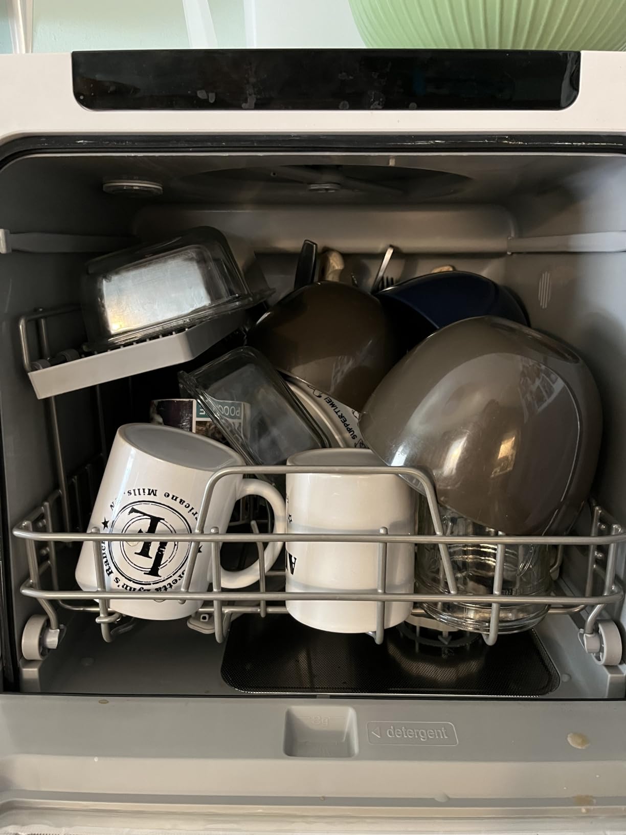 EUHOMY Countertop Dishwasher Portable, 8 Programs with 5L Tank, Black, 40dB customer photo 2
