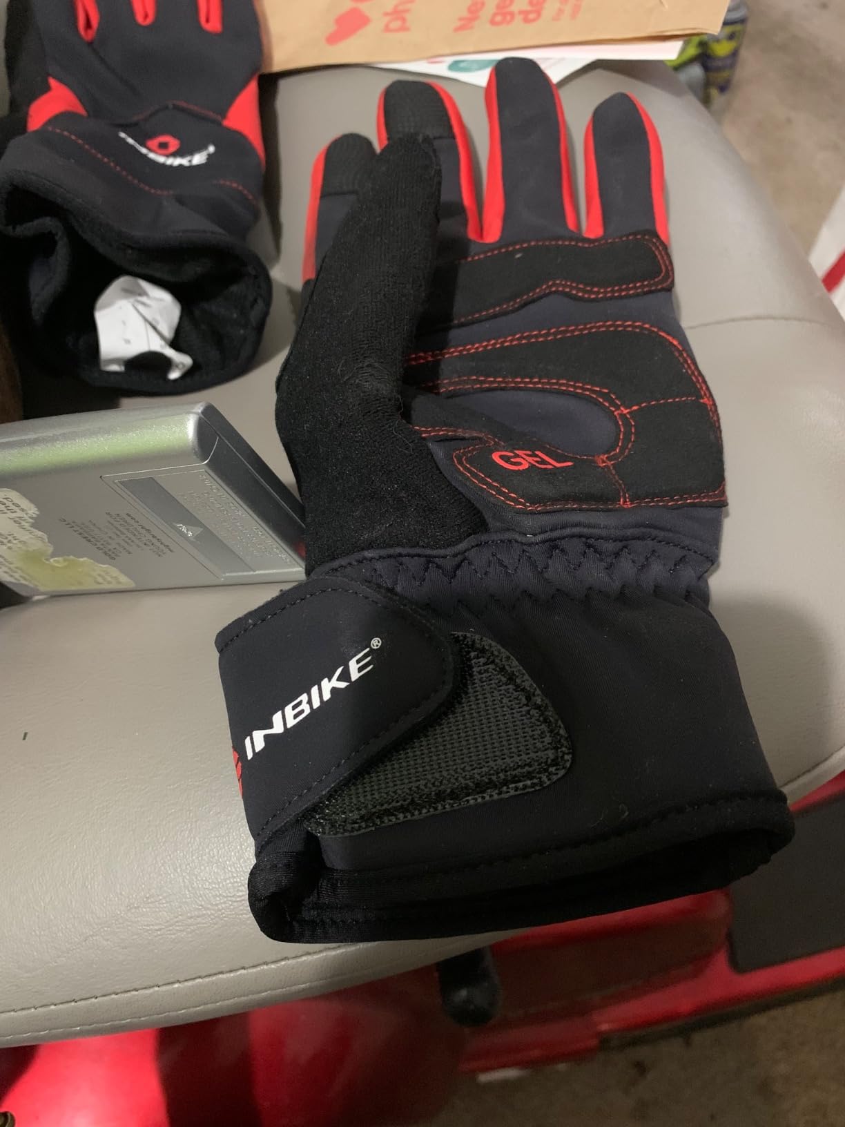 INBIKE Winter Cycling Gloves for Men Women Thermal Gel Padded Bike Gloves customer photo 1
