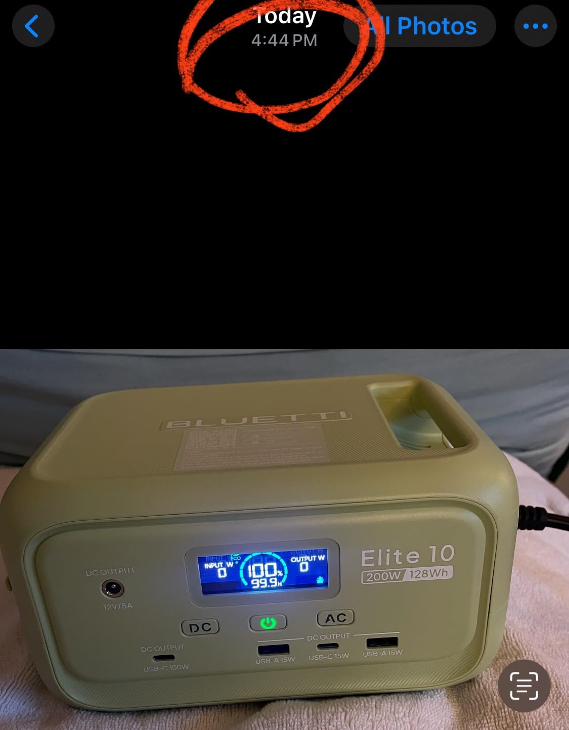 BLUETTI Elite 10 Mini Portable Power Station, 128Wh 200W Solar Generator customer photo 2