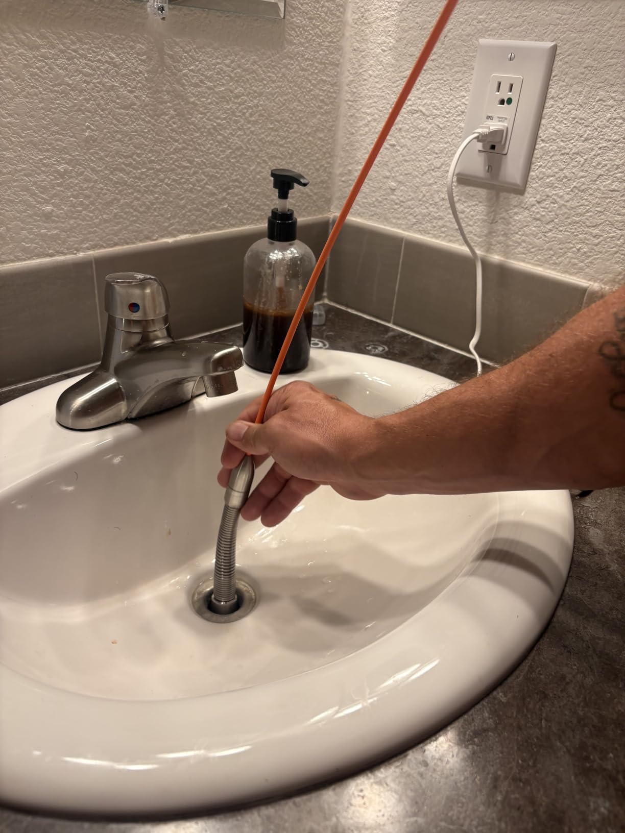 Sewer Camera 100ft w/ 23mm 1080P Probe, 8500mAh, 32GB Audio & Video Record customer photo 1
