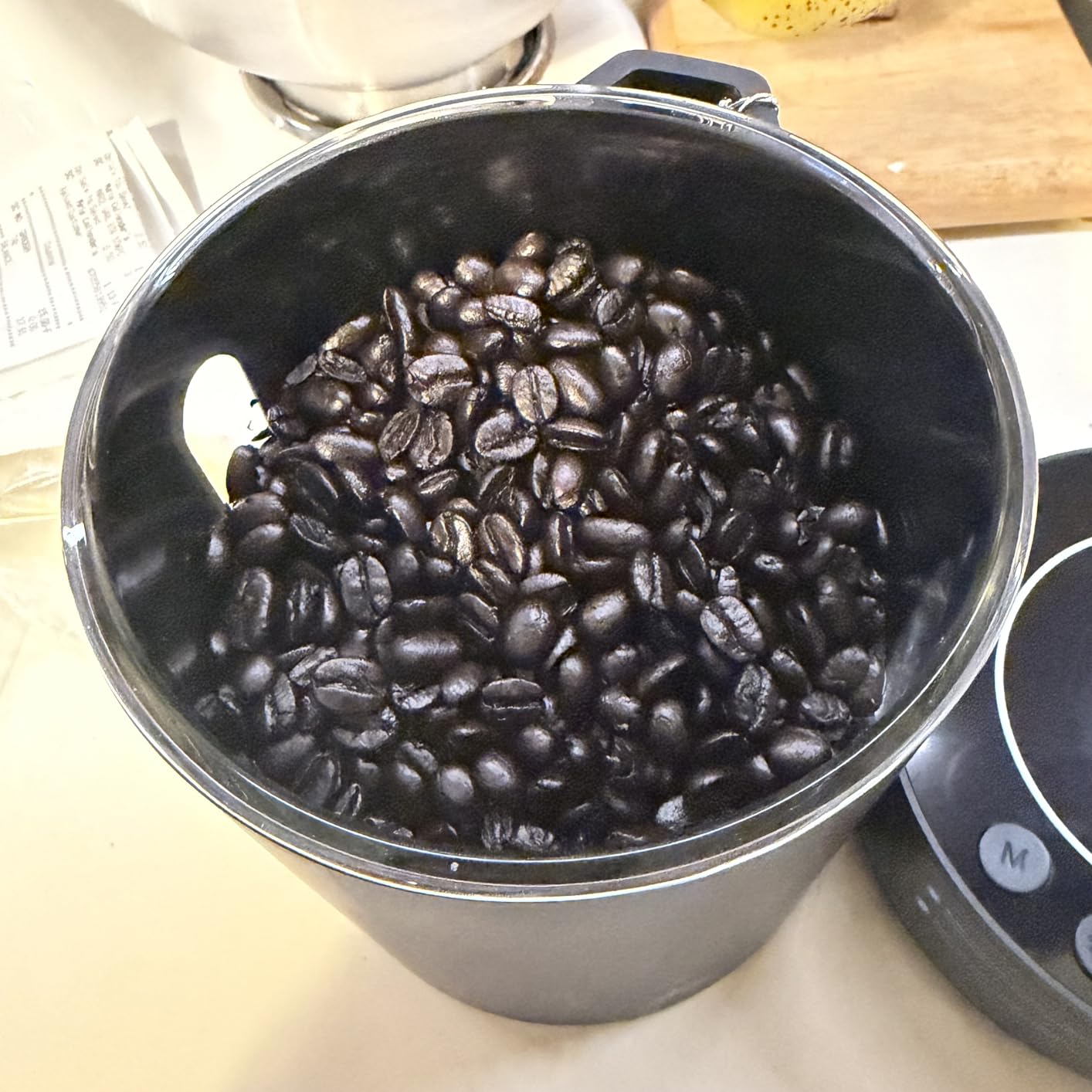 Automatic Vacuum Coffee Canister, 1.3L Coffee Container with LED Display customer photo 2