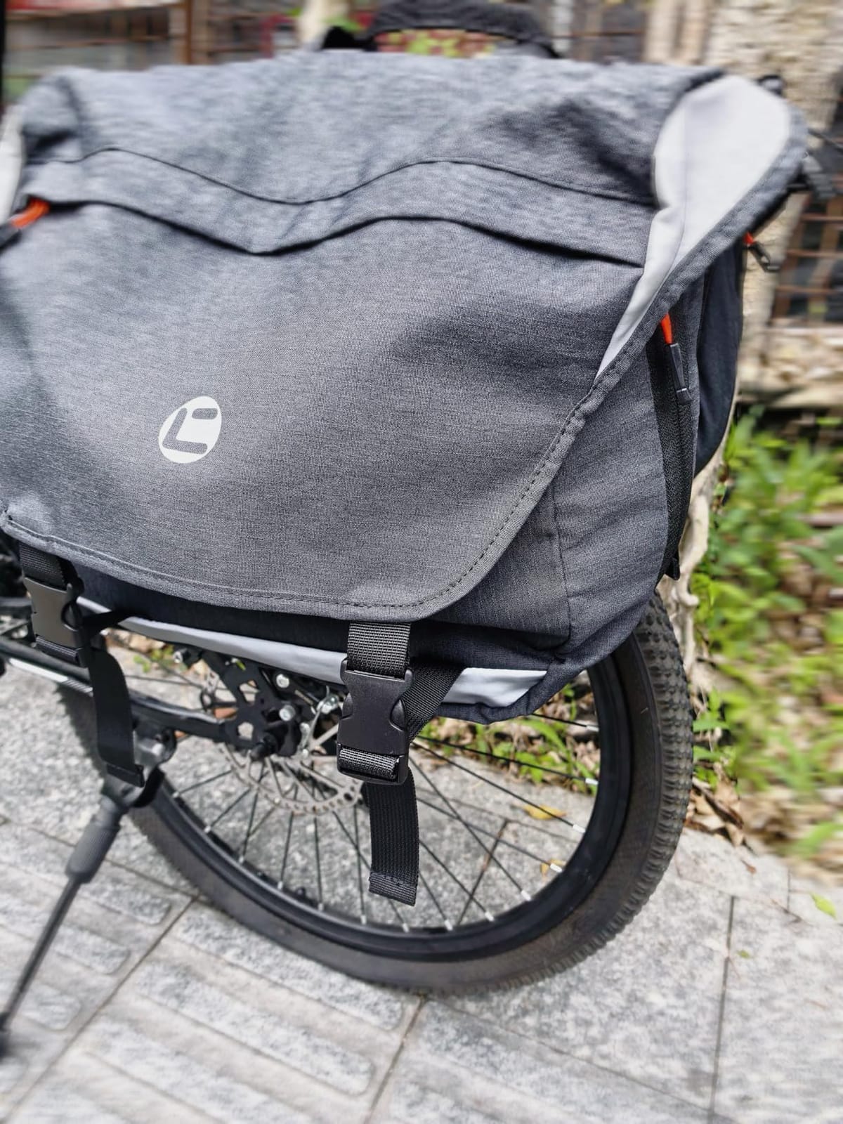 NDakter Bike Panniers, 30L Waterproof Panniers Bike Bags for Rear Rack, Expandable Double Bicycle Trunk Saddle Bag with Reflective Strips,E-bike Accessories for Commute and Mountain Cycling Travel customer photo 1