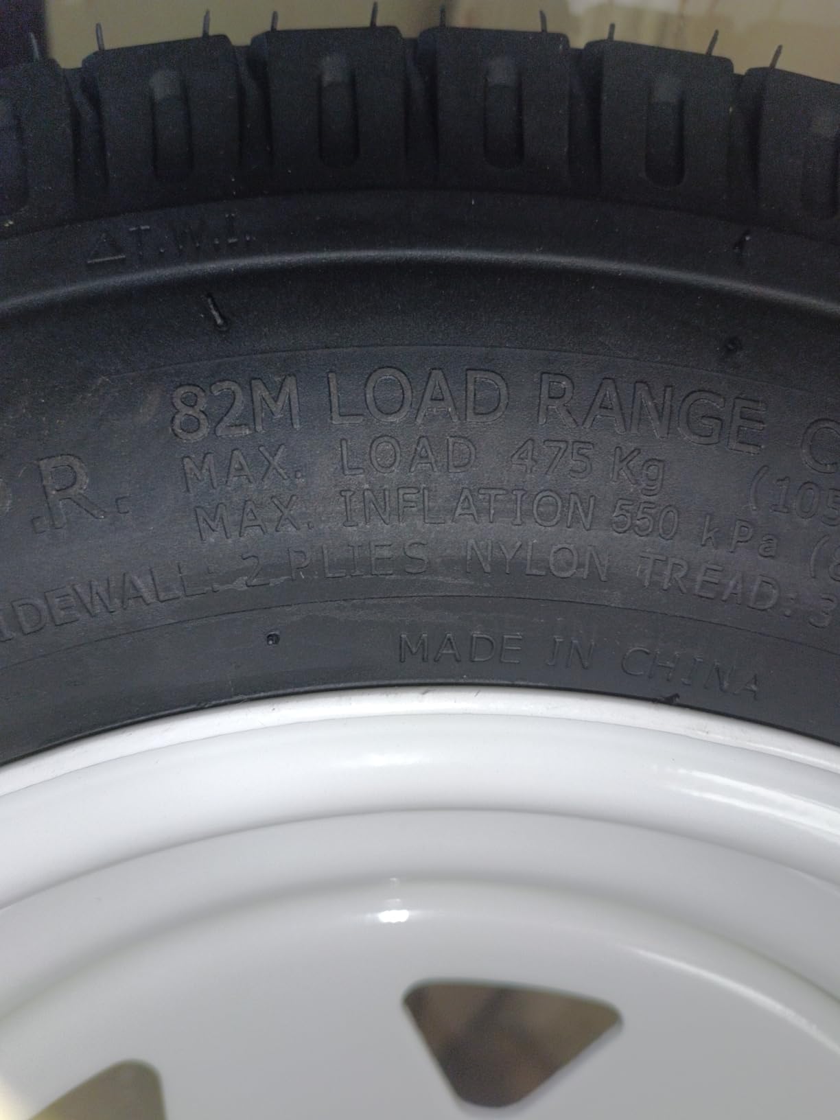 Garvee 2 Pack 4.80-8 4.80x8 480-8 Trailer Tires with 8 inch Rims, 4 Lug on 4 inch, Center Bore 2.85 inch, Multi-Function Utility Trailer Tire for Travel/Landscape/Cargo/Boat/Horse/Farm/Lawn Mower customer photo 1