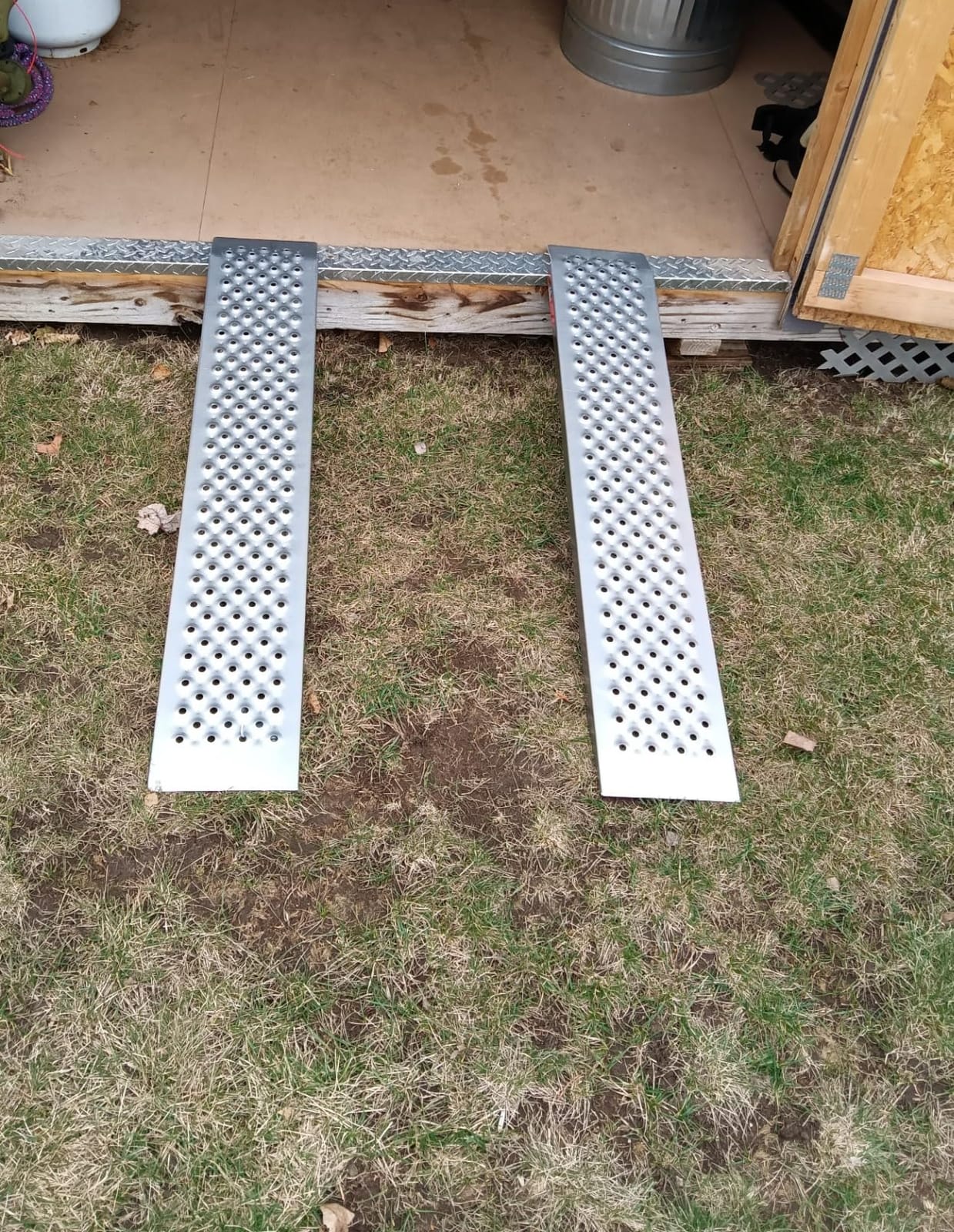 VNN Aluminum Motorcycle Ramp with Walking Step - 82