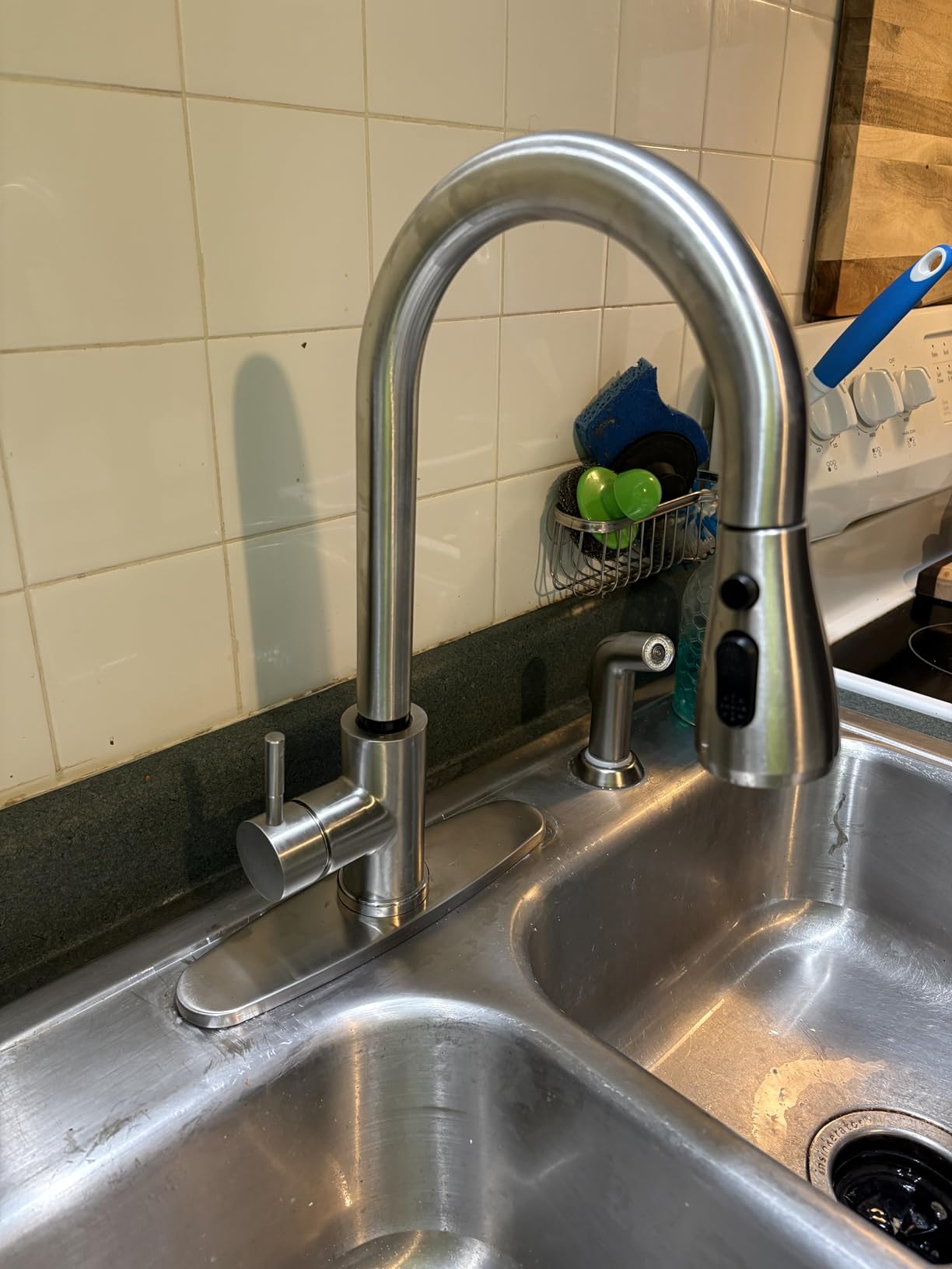 Touchless Kitchen Faucet, Pull Down Sprayer, Brushed Nickel customer photo 2