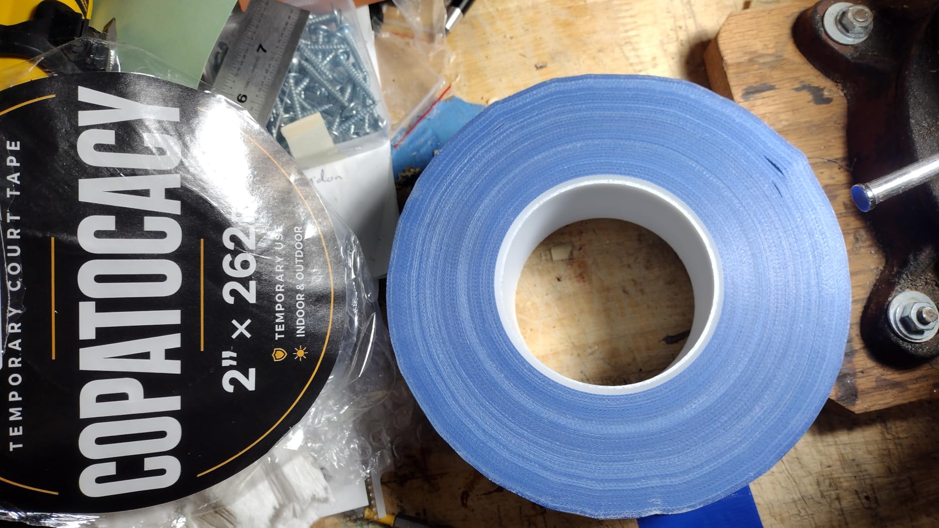 Pickleball Court Tape, 2 in x 262 ft, Temporary Marking customer photo 2