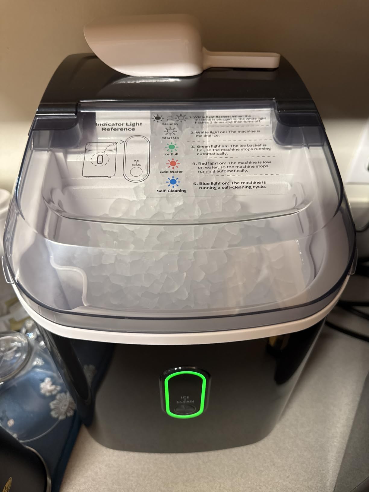 Silonn Nugget Ice Maker with Carry Handle, 36 lbs/24H customer photo 1