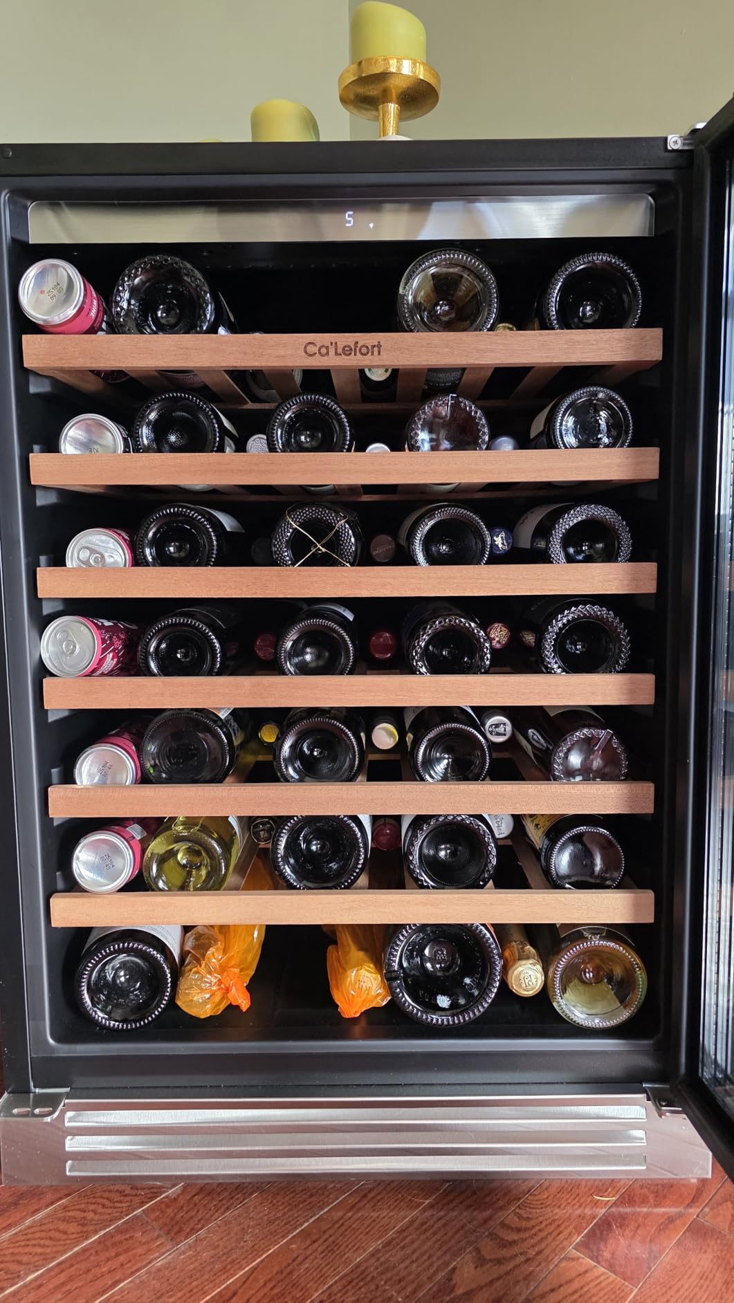 Ca'Lefort 24 Inch Wine Fridge, 52-Bottle Dual Zone Wine Cooler Refrigerator customer photo 1