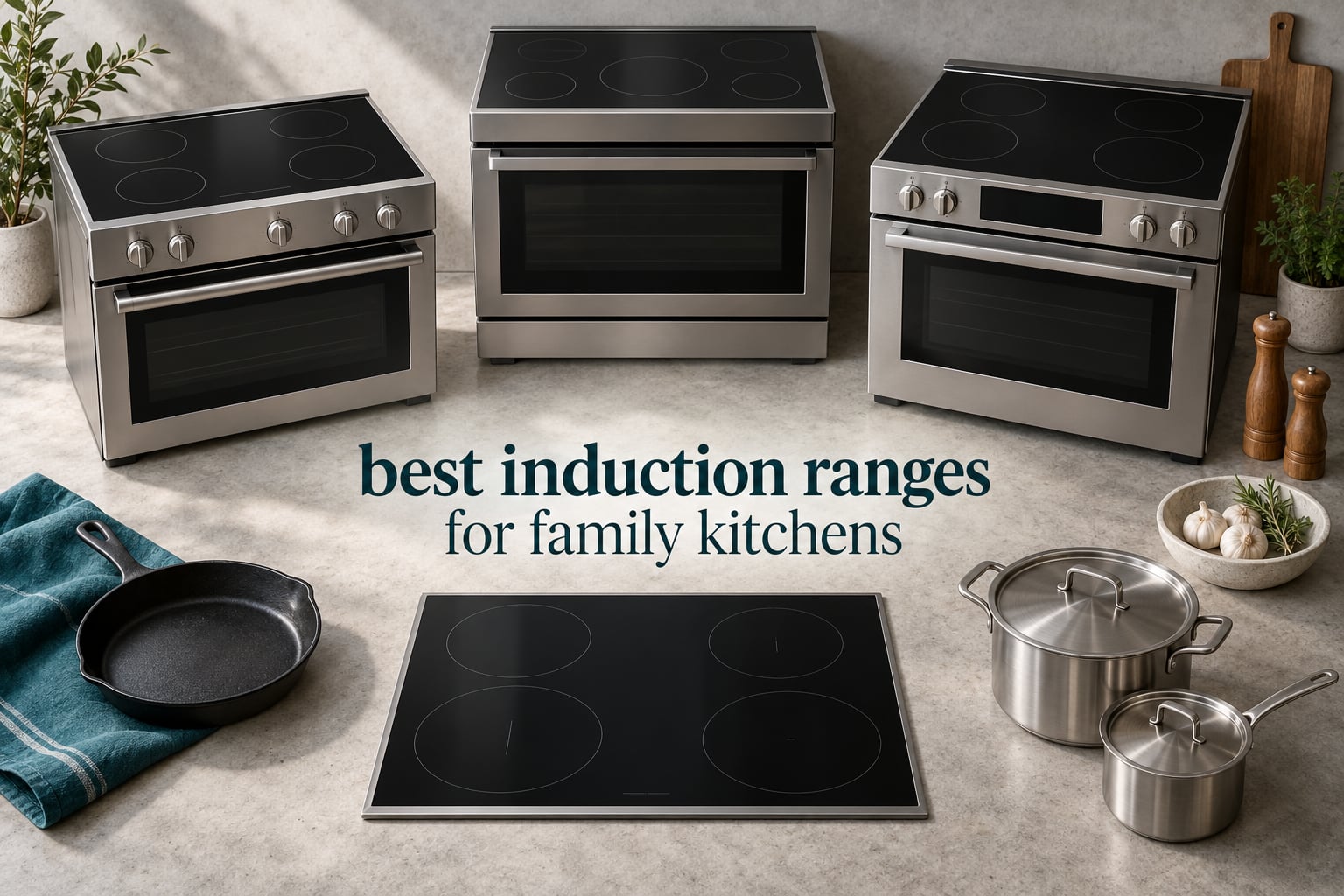 best induction ranges for family kitchens