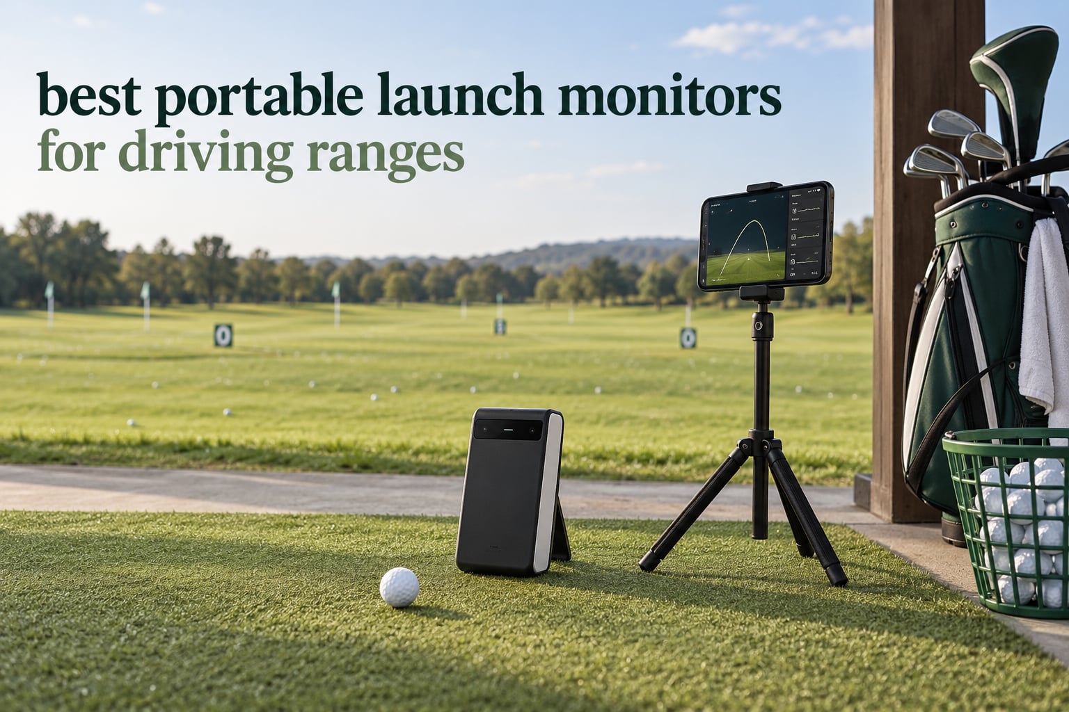 best portable launch monitors for driving ranges