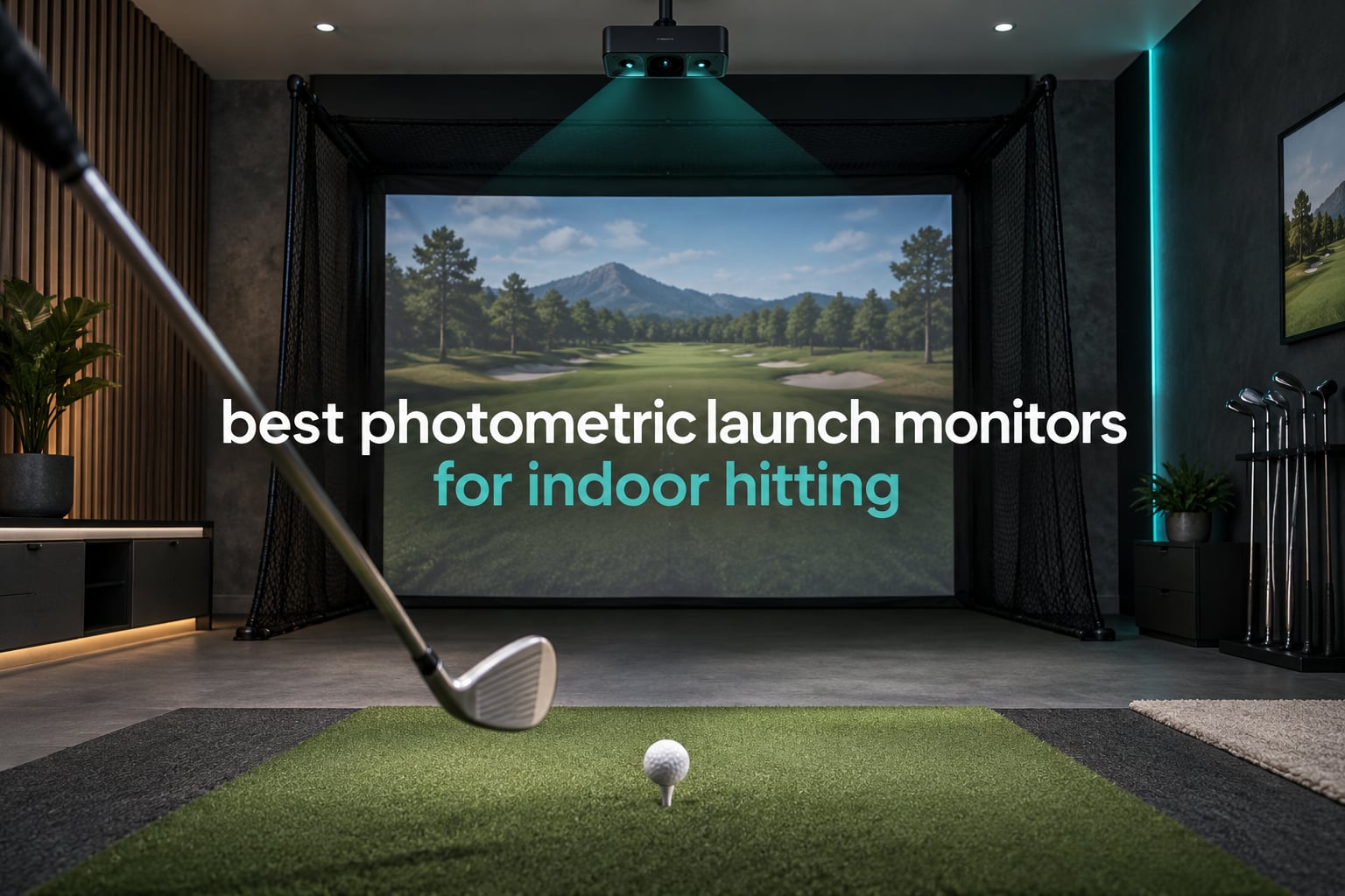 best photometric launch monitors for indoor hitting
