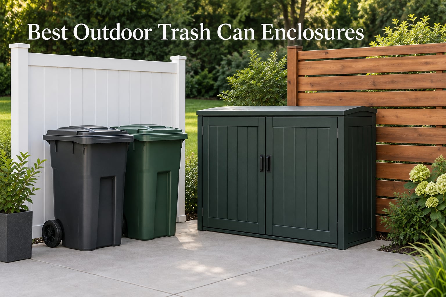 Best Outdoor Trash Can Enclosures
