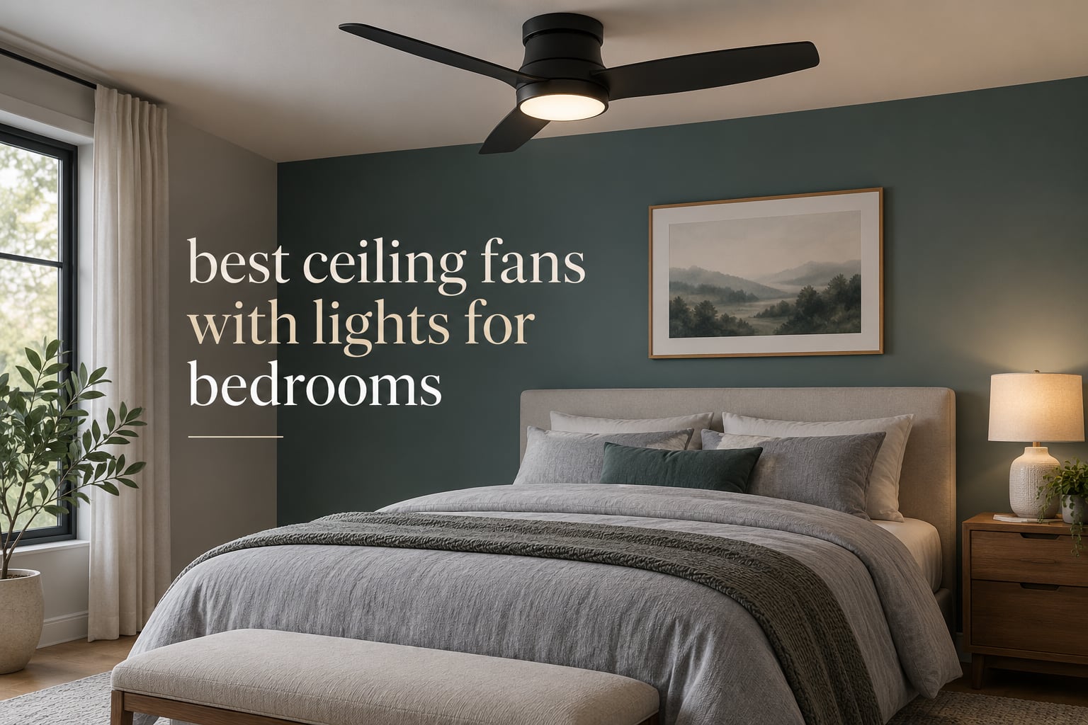 best ceiling fans with lights for bedrooms