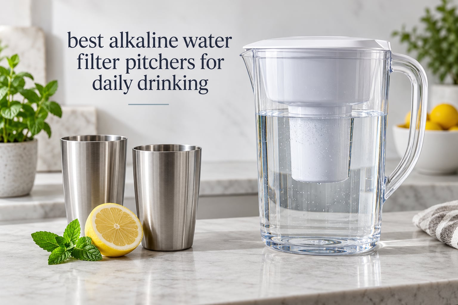 best alkaline water filter pitchers for daily drinking
