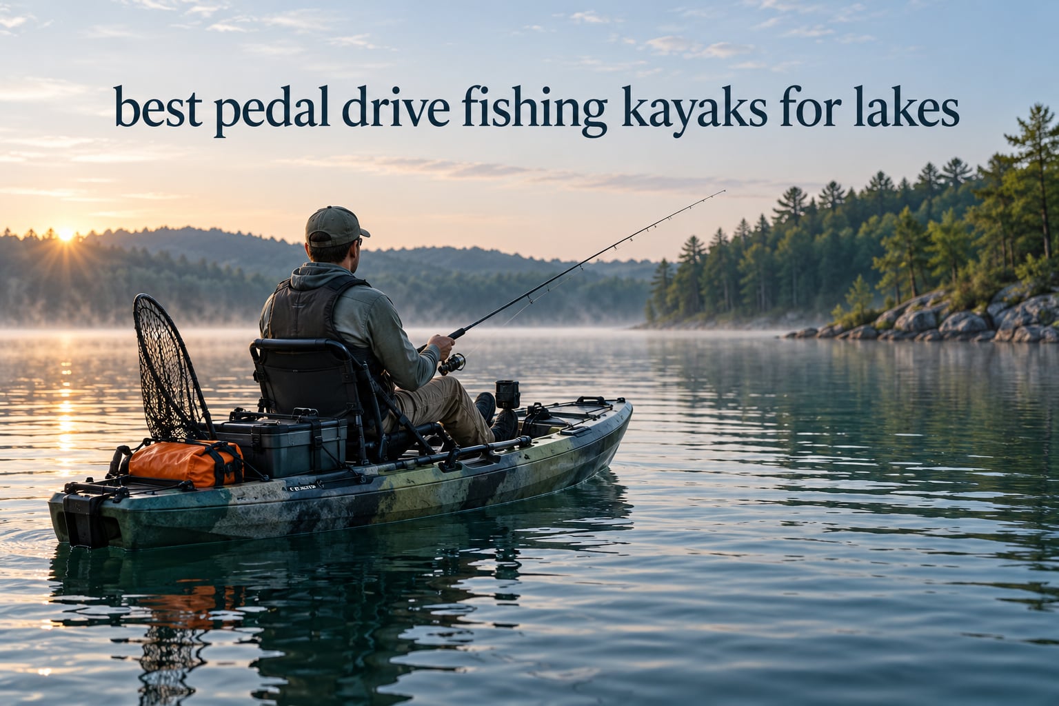 best pedal drive fishing kayaks for lakes