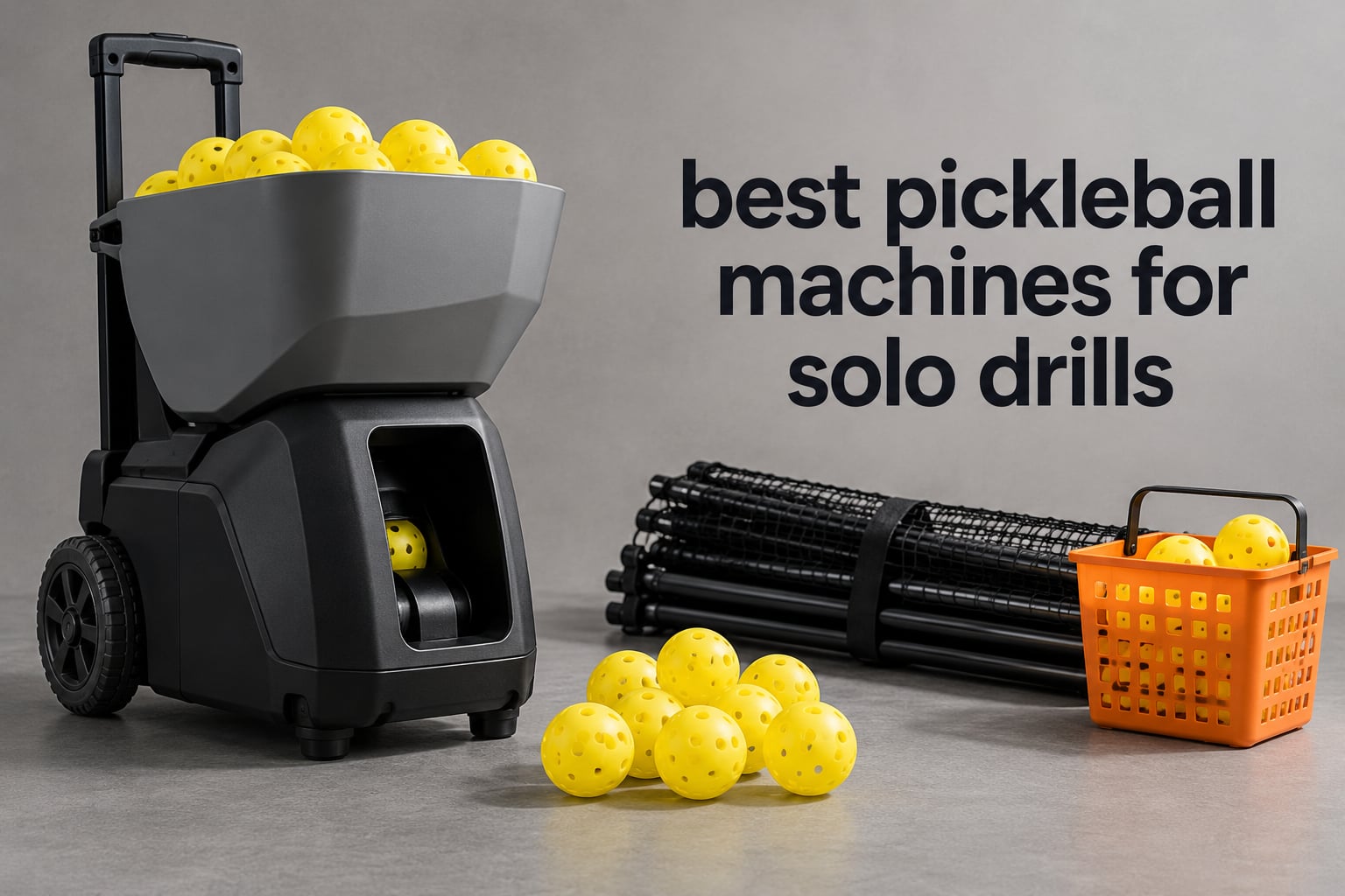 best pickleball machines for solo drills