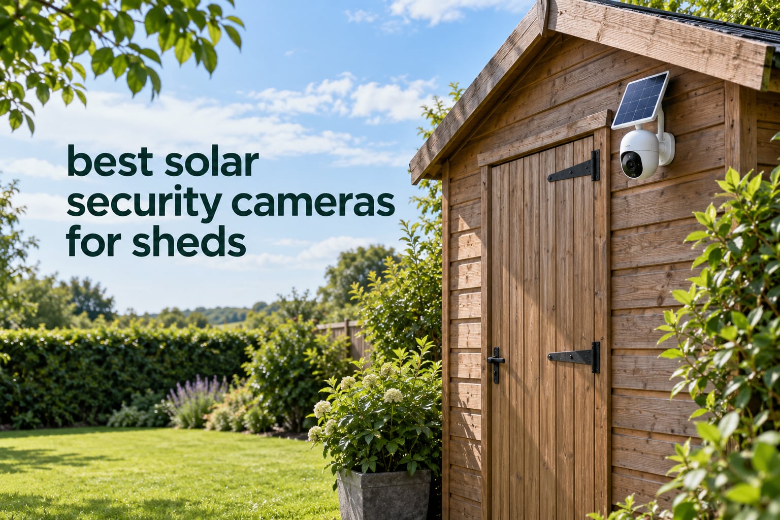 best solar security cameras for sheds