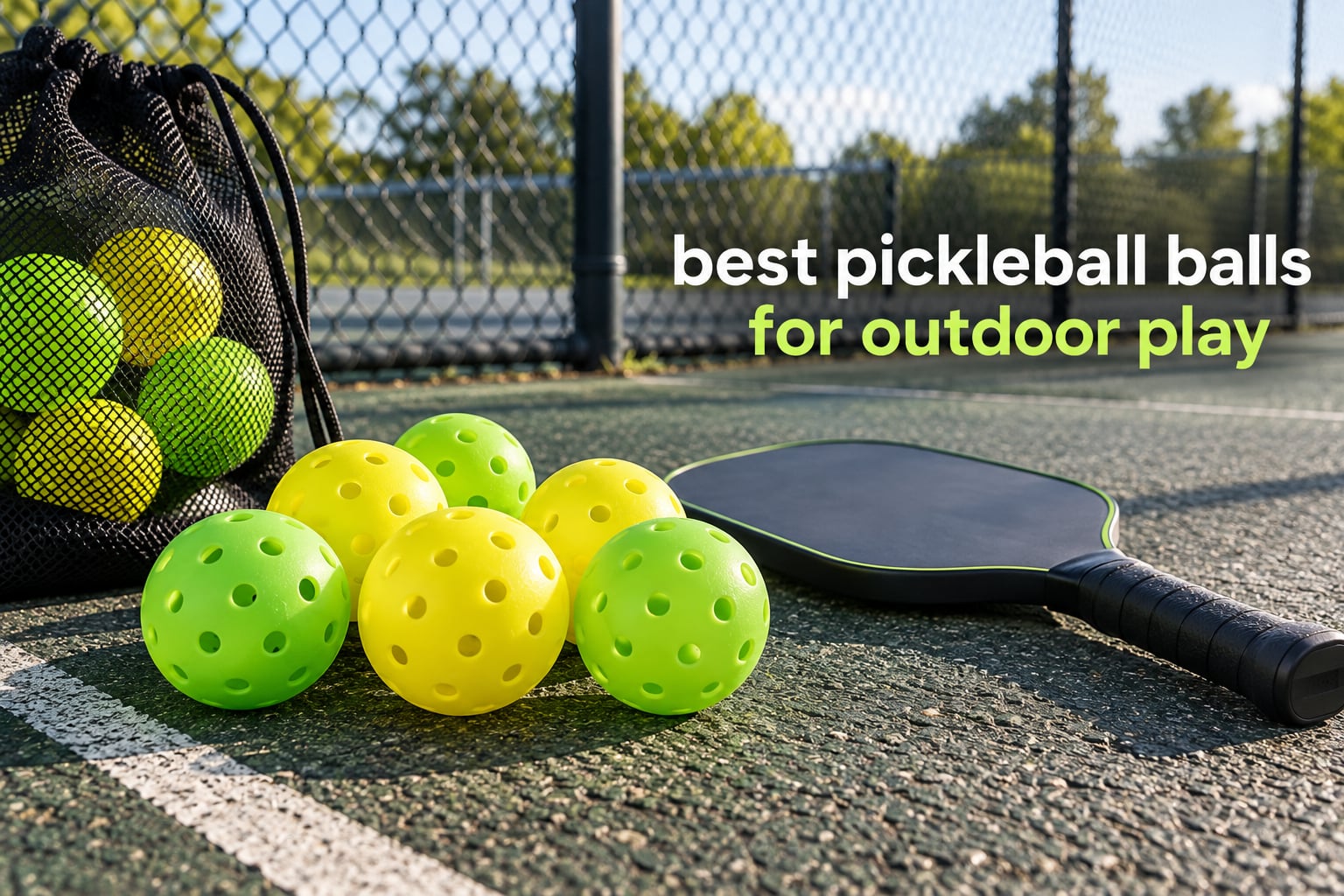 best pickleball balls for outdoor play