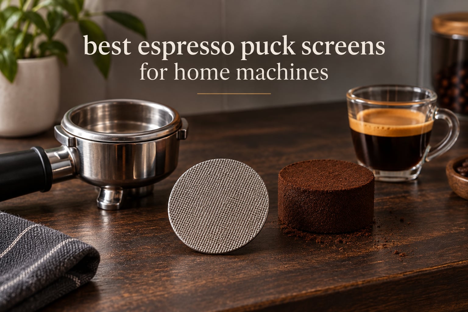 best espresso puck screens for home machines