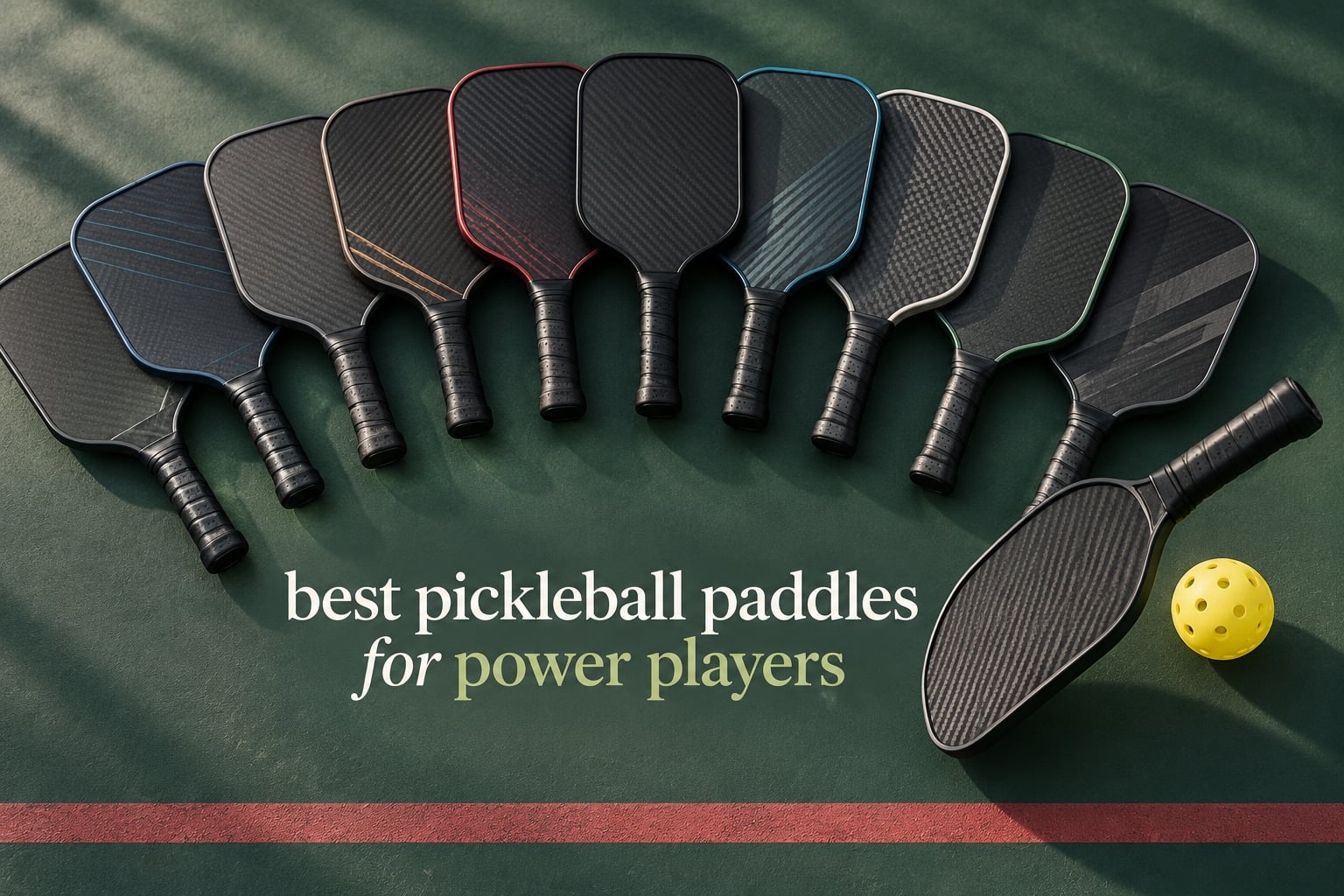 best pickleball paddles for power players