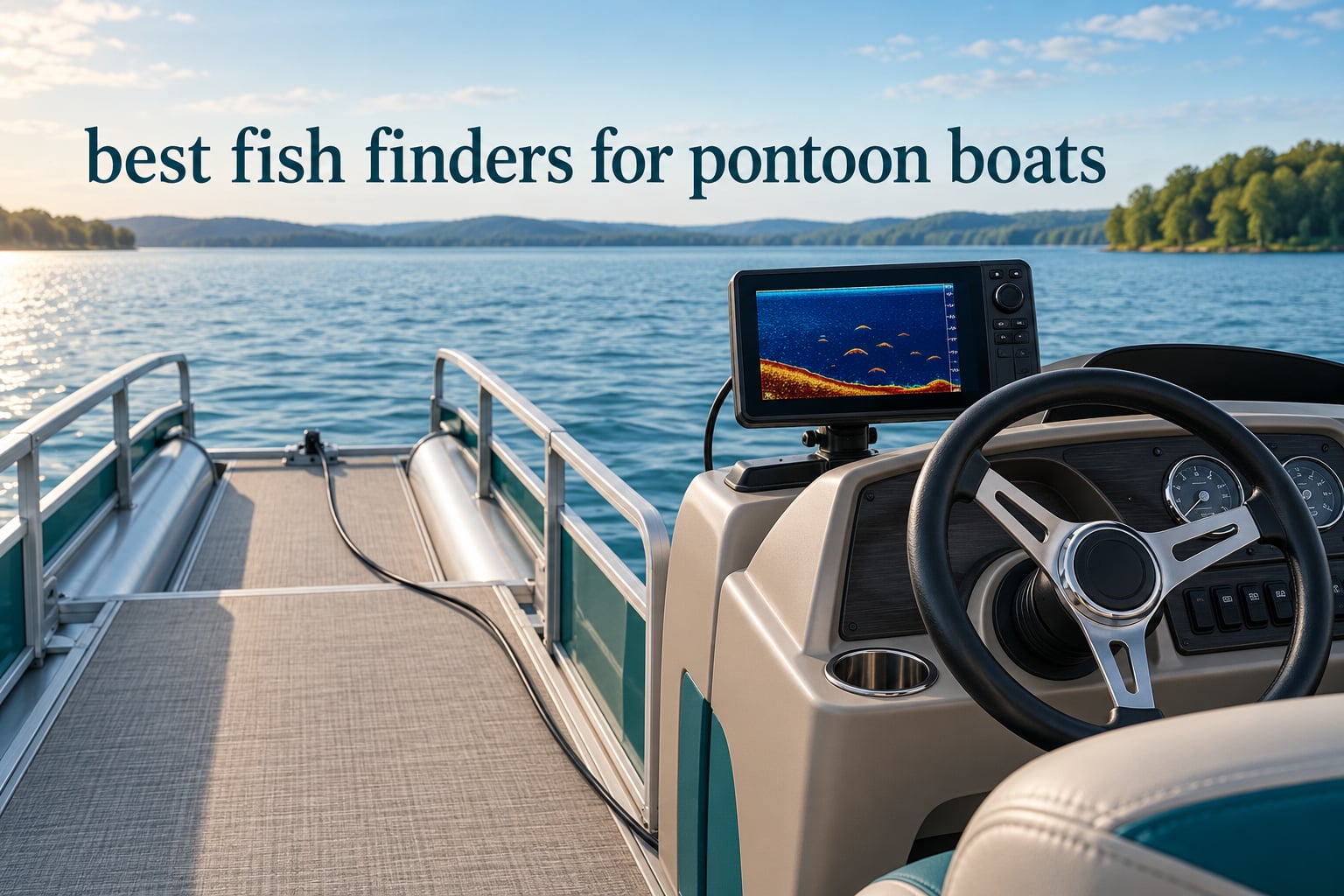 best fish finders for pontoon boats