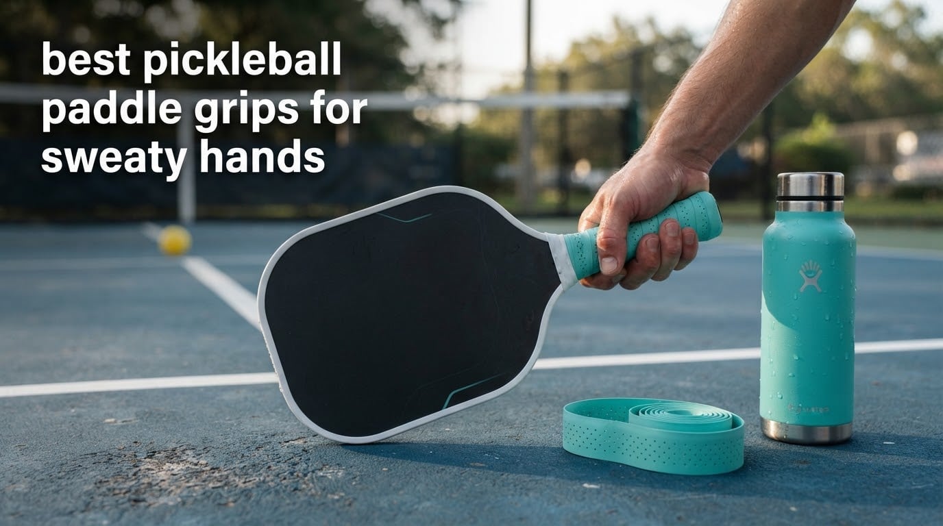 best pickleball paddle grips for sweaty hands