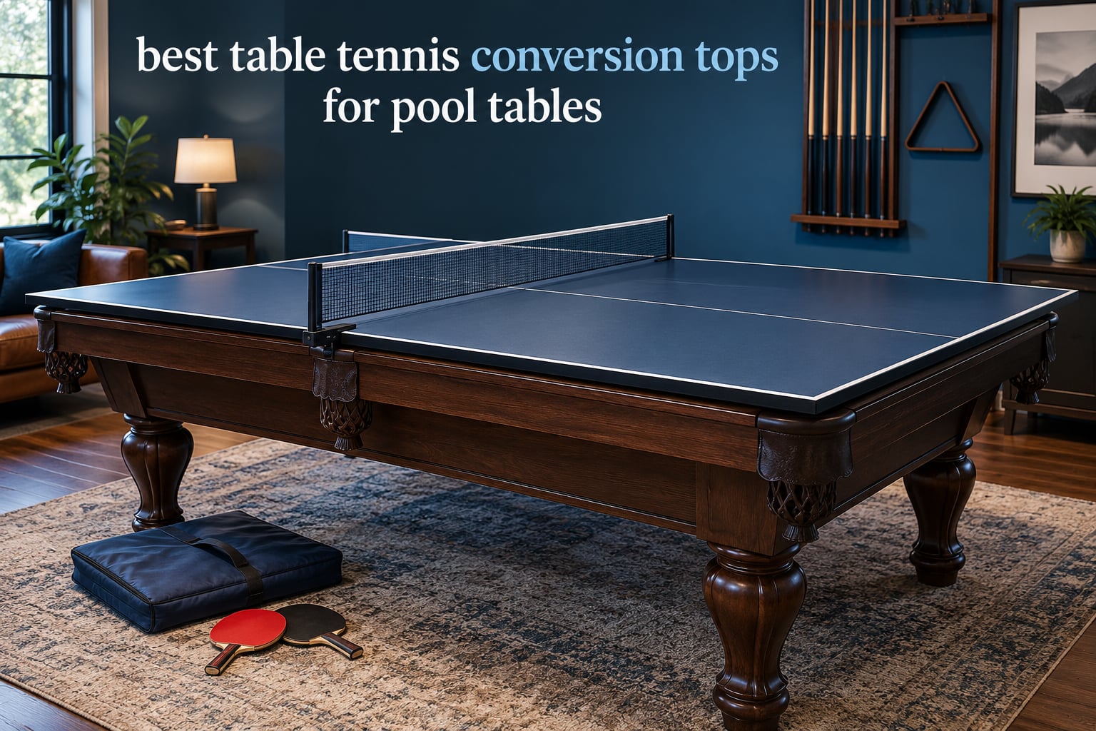 best table tennis conversion tops for pool tables