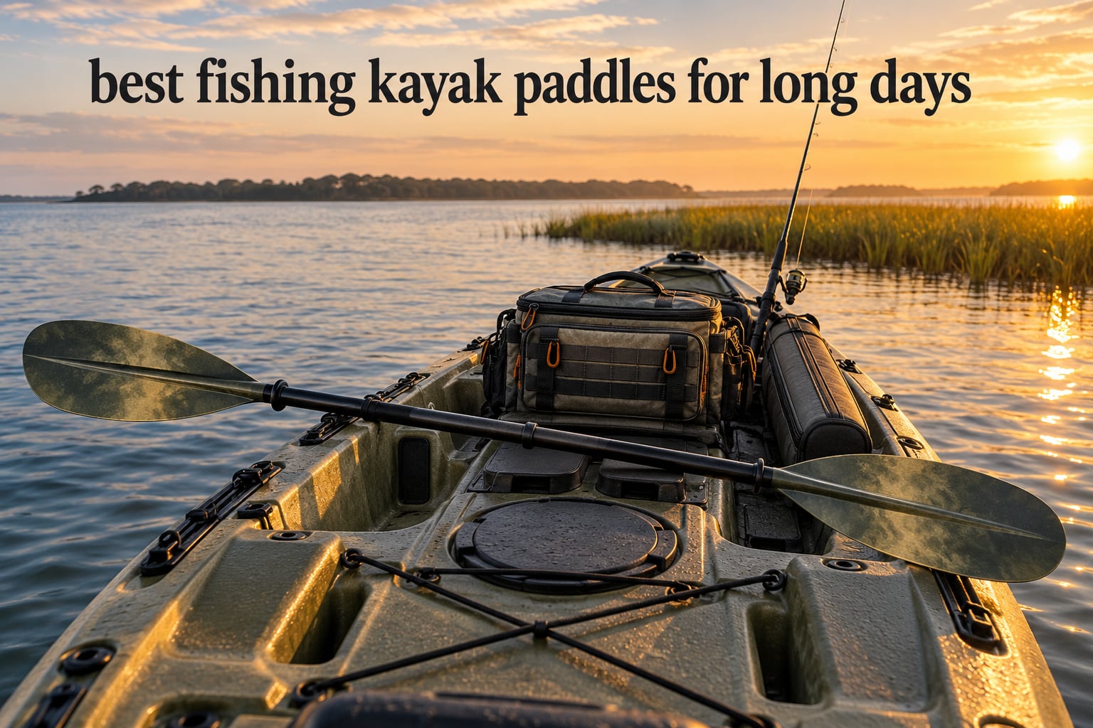 best fishing kayak paddles for long days
