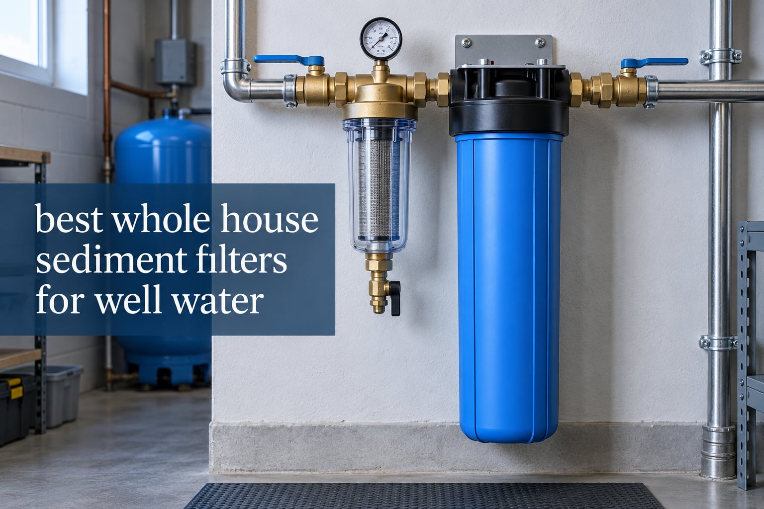 best whole house sediment filters for well water
