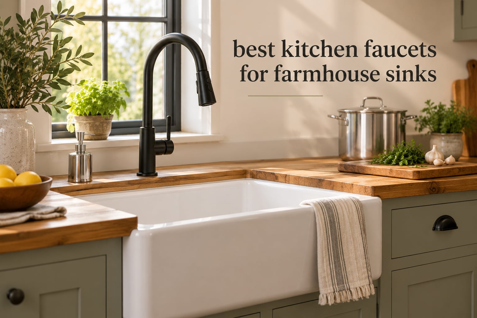 best kitchen faucets for farmhouse sinks