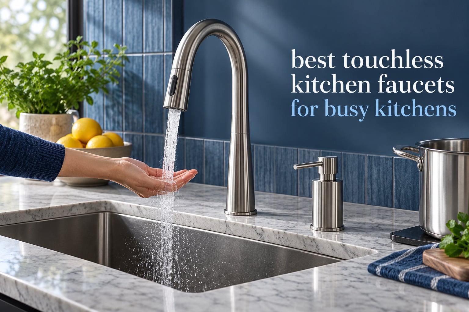 best touchless kitchen faucets for busy kitchens