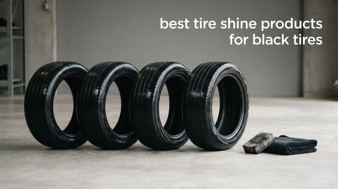 best tire shine products for black tires