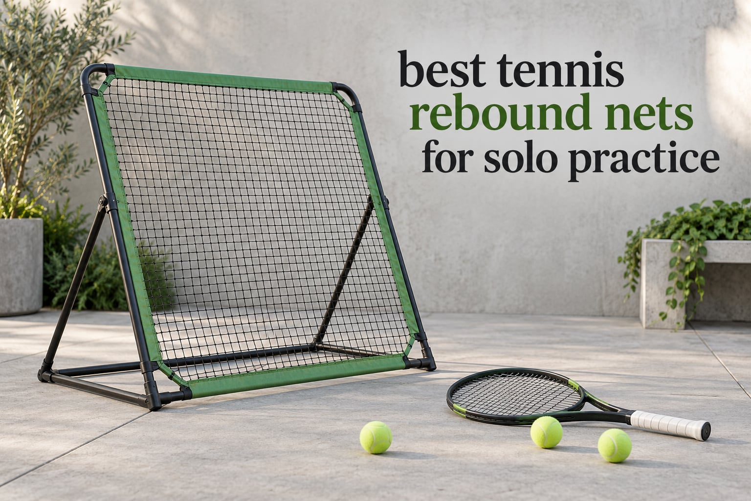 best tennis rebound nets for solo practice