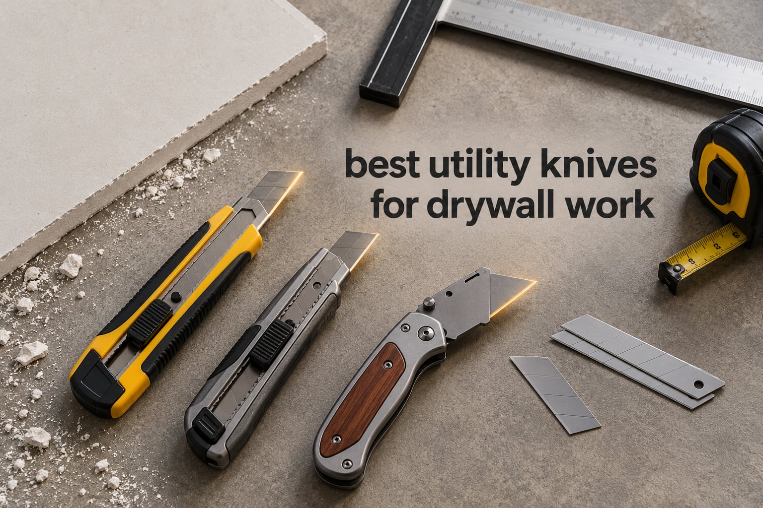 best utility knives for drywall work