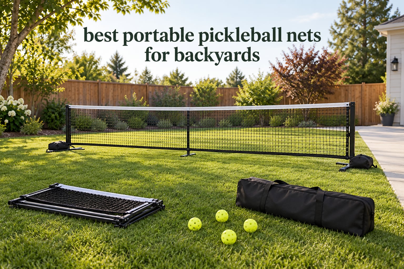best portable pickleball nets for backyards