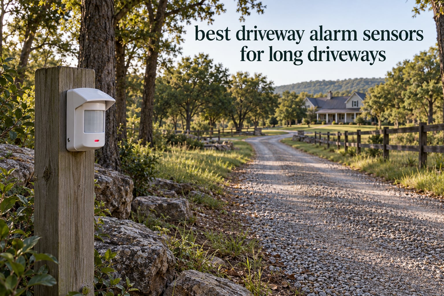 best driveway alarm sensors for long driveways