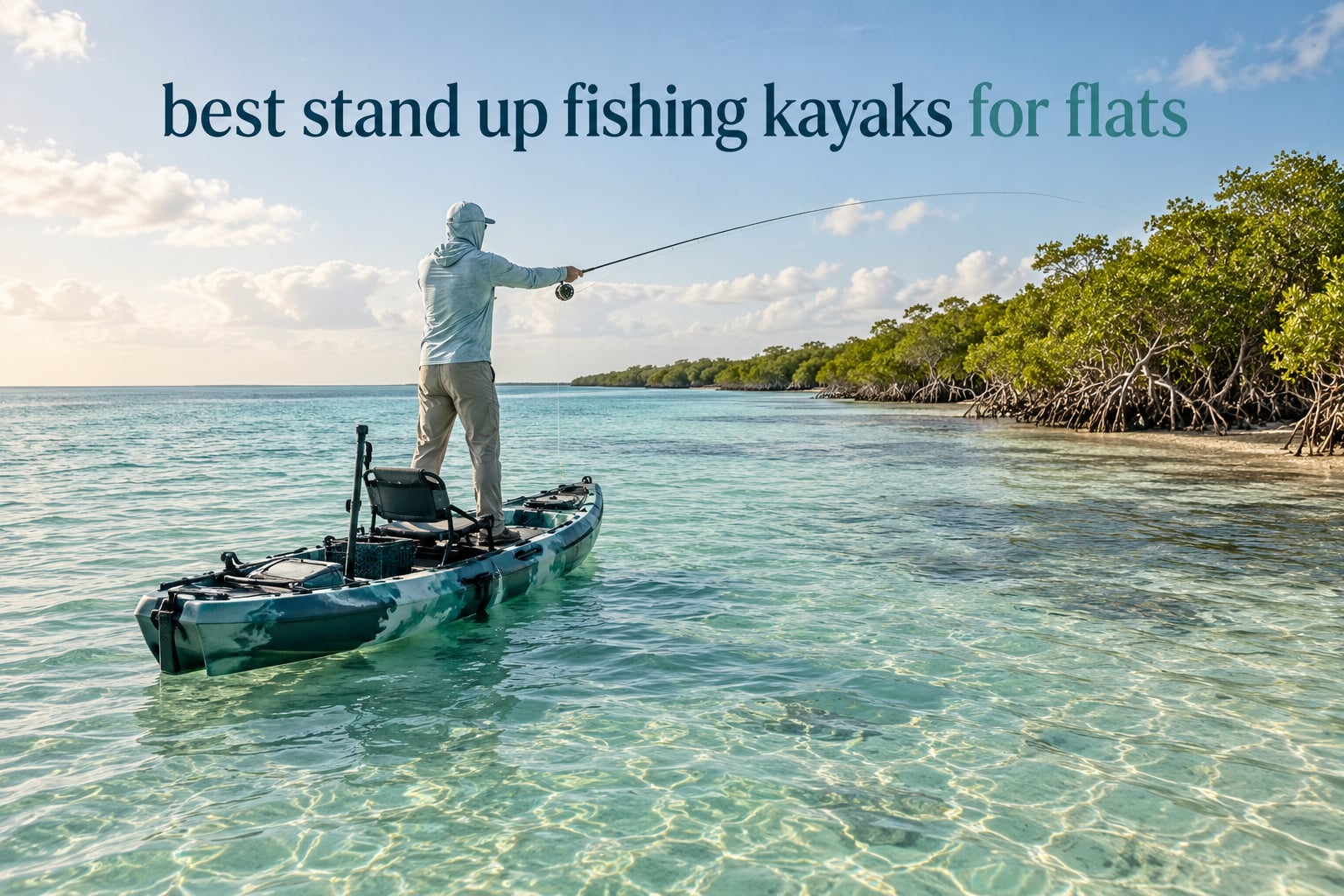 best stand up fishing kayaks for flats