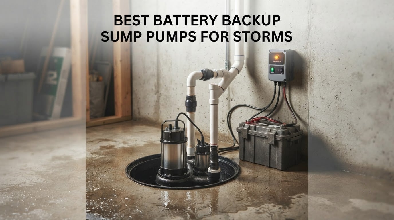 best battery backup sump pumps for storms