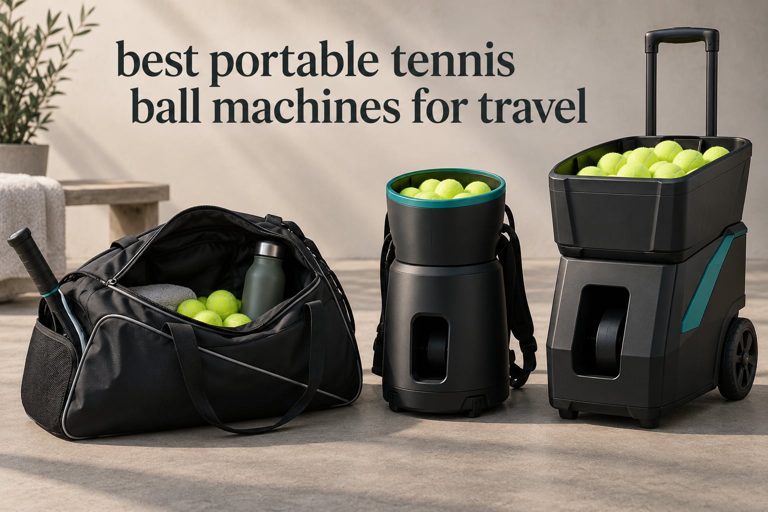 best portable tennis ball machines for travel