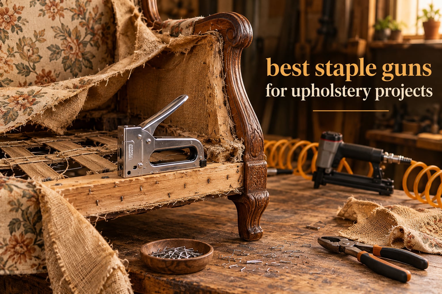best staple guns for upholstery projects